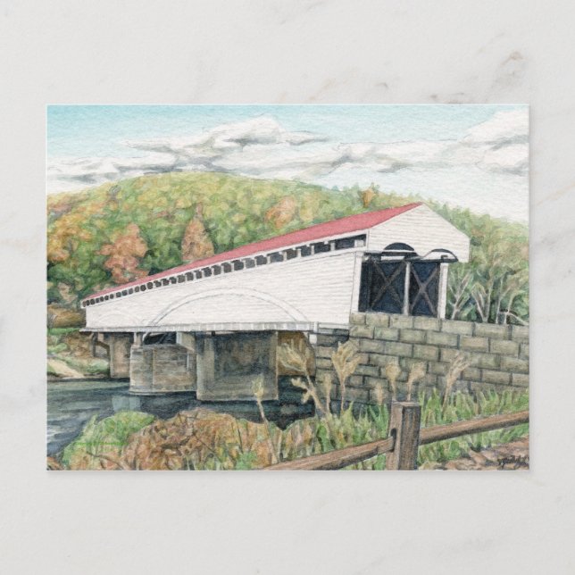 Philippi Covered Bridge Postcard Postkarte (Vorderseite)