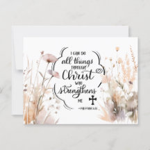 Philippianer 4:13 Alles durch die Christi-Bibel