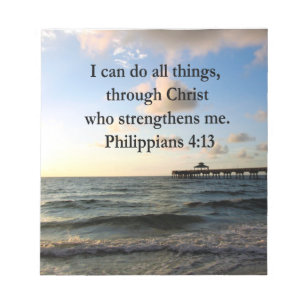 PHILIPPIANER 4:13 HOFFNUNG NOTIZBLOCK