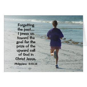 Philippians 3:13 Press to the high calling Card