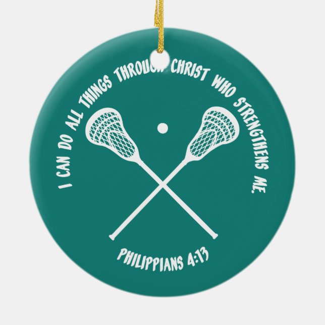 PHILIPPIANS 413 - LACROSSE KERAMIKORNAMENT (Hinten)