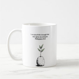 Philippians 4:13 Bible Verse Christian Gift Mug Kaffeetasse