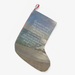 Philippians-4:13 Friedensbibel-Vers-Strand Kleiner Weihnachtsstrumpf
