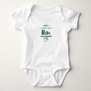 Philippians-4:13 - ich kann alle Sachen tun - Baby Strampler