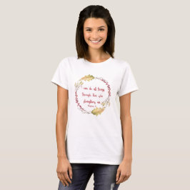 Philippians-4:13 - ich kann alle Sachen tun - T - T-Shirt