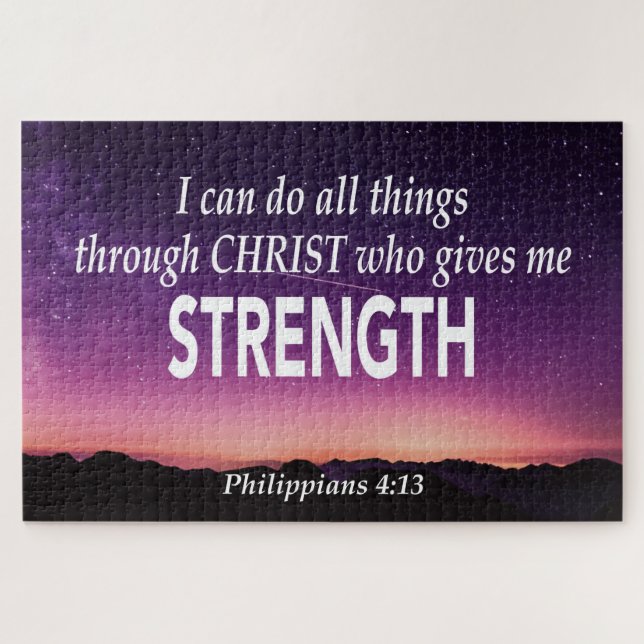 PHILIPPIANS 4:13 Ich kann alles tun Christlich Jig (Horizontal)