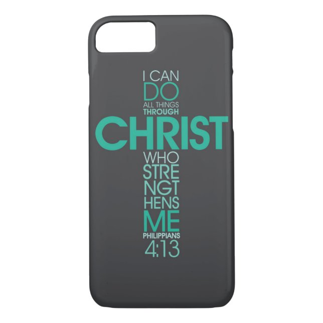 Philippians-4:13 iPhone 7 Fall Case-Mate iPhone Hülle (Rückseite)