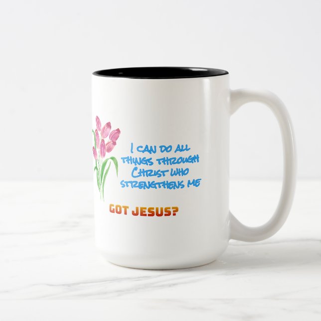 Philippians 4:13 Mug (Droit)