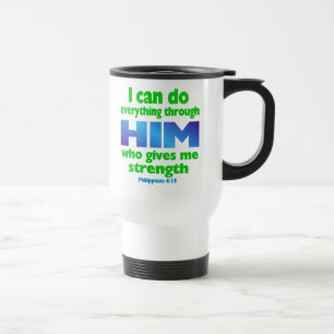 PHILIPPIANS 4 13 REISEBECHER