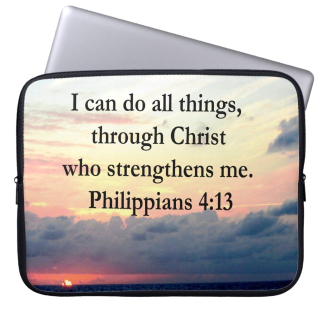 PHILIPPIANS 4:13 SONNENDESIGN LAPTOPSCHUTZHÜLLE (Vorderseite)