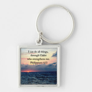 PHILIPPIANS 4:13 SONNENDESIGN SCHLÜSSELANHÄNGER
