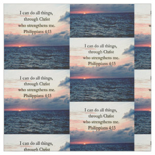 PHILIPPIANS 4:13 SONNENDESIGN STOFF