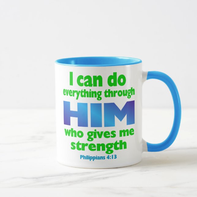 PHILIPPIANS 4 13 TASSE (Rechts)
