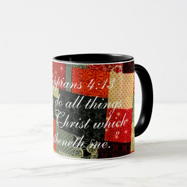PHILIPPIANS-4:13 TASSE (VorderseiteRechts)