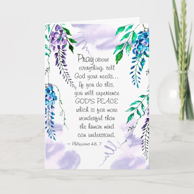 Philippians-4:6 - 7 beten über alles karte (Vorderseite)