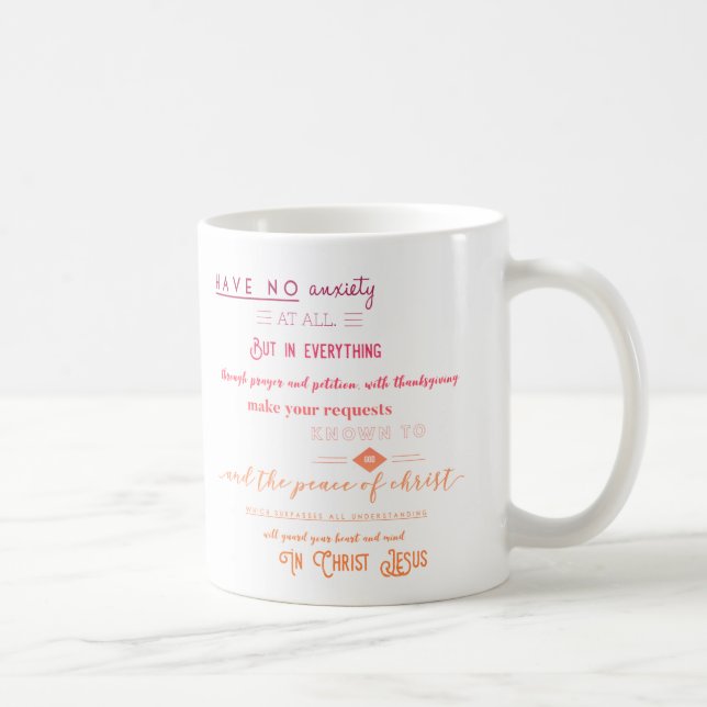 Philippians-4:6 - 7 kaffeetasse (Rechts)