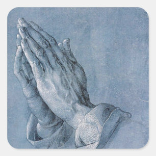 Philippians-4:6, das Handquadratische Aufkleber