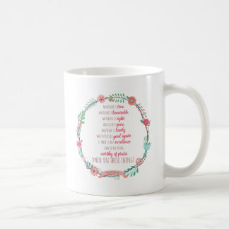 Philippians 4 8 kaffeetasse