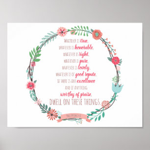 Philippians-4:8 Poster