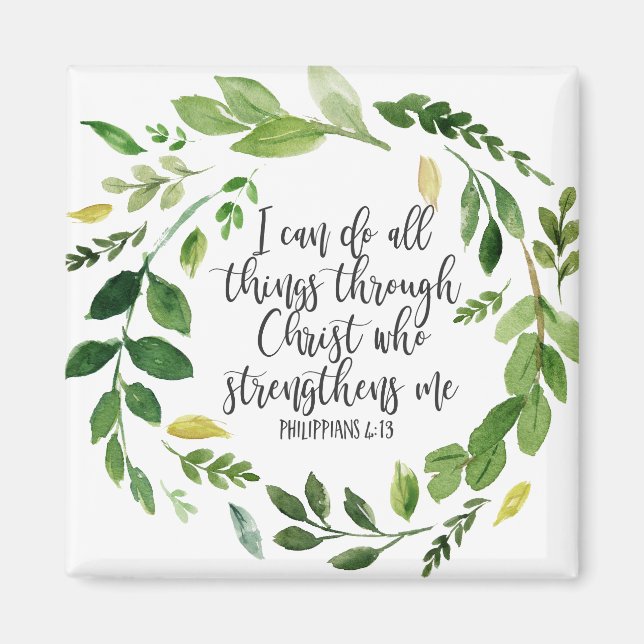 Philippians Bible Scripture verse Inspiration Magnet (Vorne)