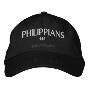 PHILIPPIANS gotGod316.com 4:13 Wolle Bestickte Baseballkappe
