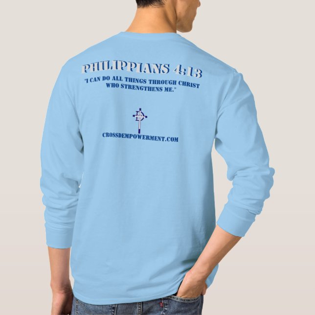 Philippians T-shirt à manches longues de 4:13 (Dos)
