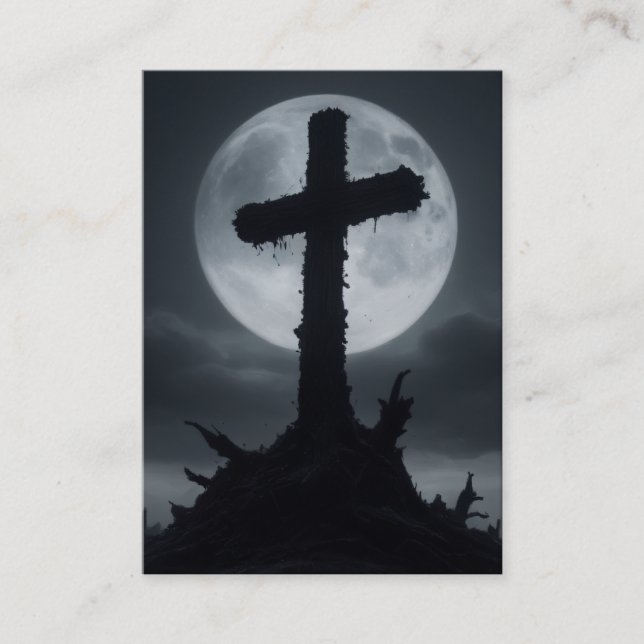 Philippiens 2:8-11 Cartes KJV - Croix de la mort (Devant)