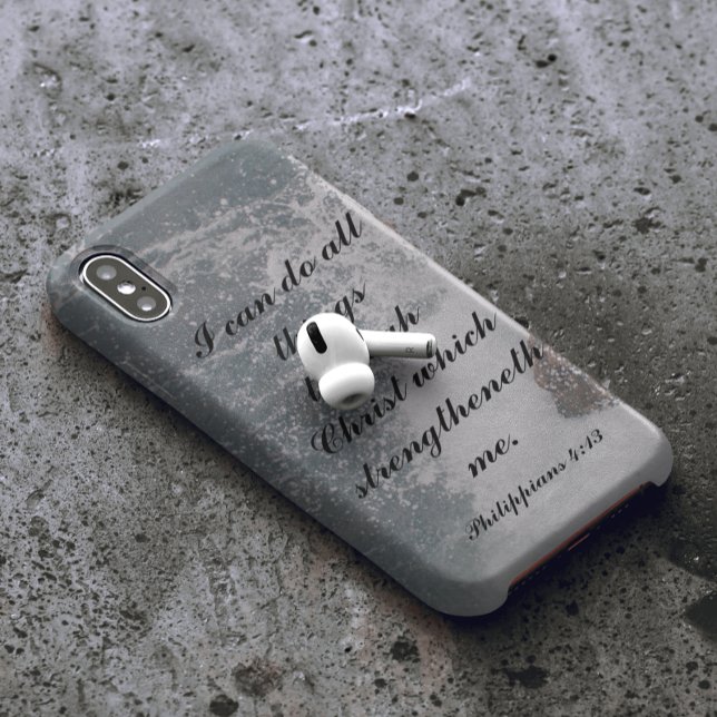 Philippiens 4:13 Bible Verse Majestic Océan Coque  (Créateur téléchargé)