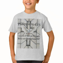 Philippiens 4:13 Verset de la Bible T-Shirt Enfant