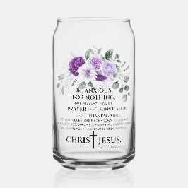 Philippiens 4:6-7 Écriture Fleurs violettes pourpr