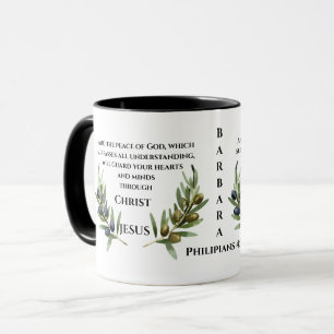 Philippiens 4:7 Paix à Dieu Mug