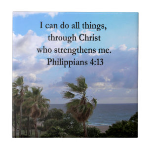 PHILIPPIER 4:13 PRAYER FLIESE