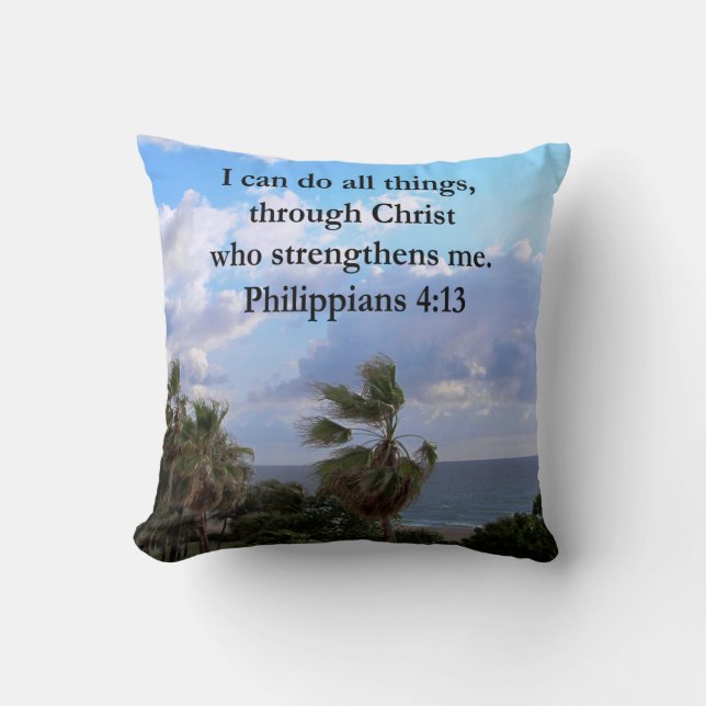 PHILIPPIER 4:13 PRAYER KISSEN (Vorderseite)