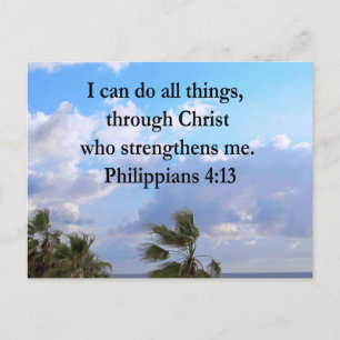 PHILIPPIER 4:13 PRAYER POSTKARTE