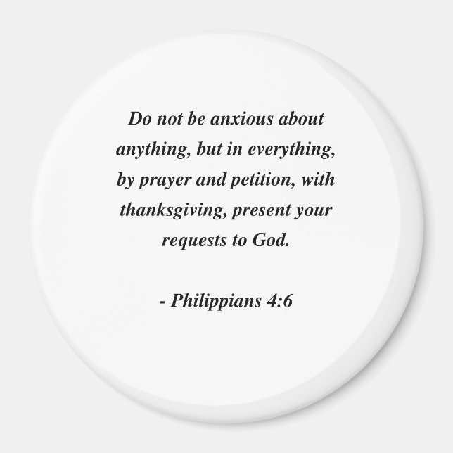 PHILIPPIER 4:6 MAGNET (Vorne)