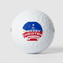 Philippine Flag Weihnachten: Frohe Weihnachten & B Golfball