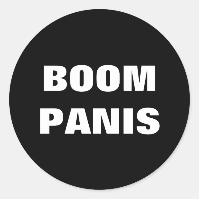 Philippine Slang Boom Panis! Runder Aufkleber (Vorderseite)