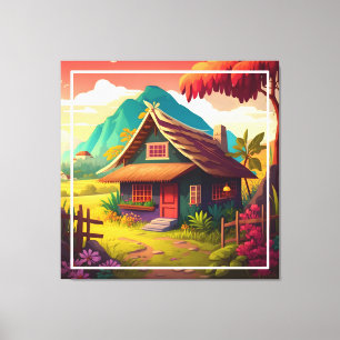 Philippine Traditional House-36543 Leinwanddruck