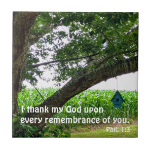 Philippinen 1:3 Ich danke meinem Gott auf jedem  Fliese