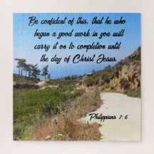 Philippinen 1:6 Landschaft des "Confident Bible Ve