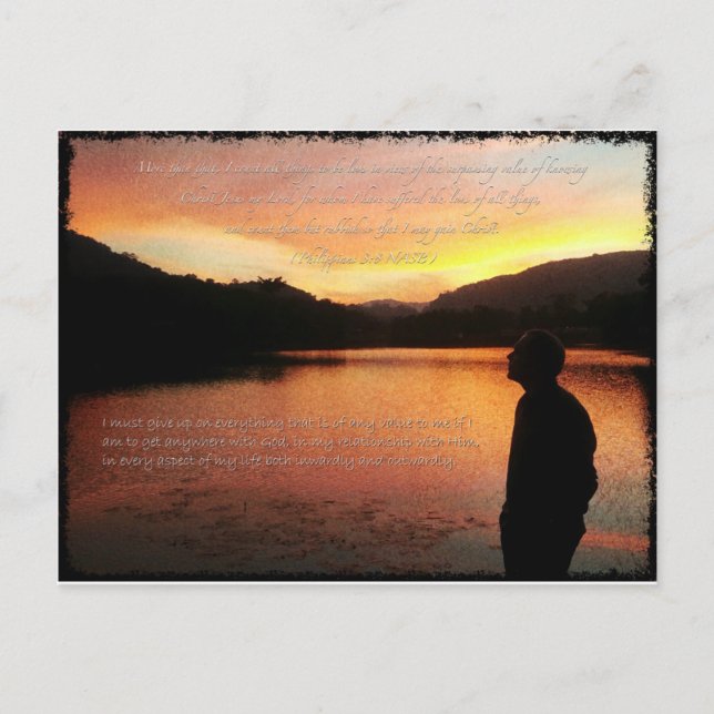 Philippinen 3:8 postkarte (Vorderseite)