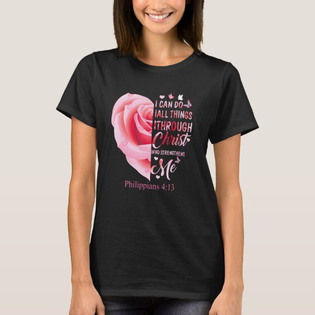 Philippinen 413 Christlich Bibelverse Religious W T-Shirt (Vorderseite)