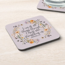 Philippinen 4:13 Bibelschrift Verse Floral Boho