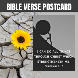 Philippinen 4:13 Bibelverse Christlich Postkarte