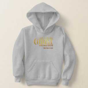 Philippinen 4:13 Bibelverse KJV Quote Girl's Hoodie