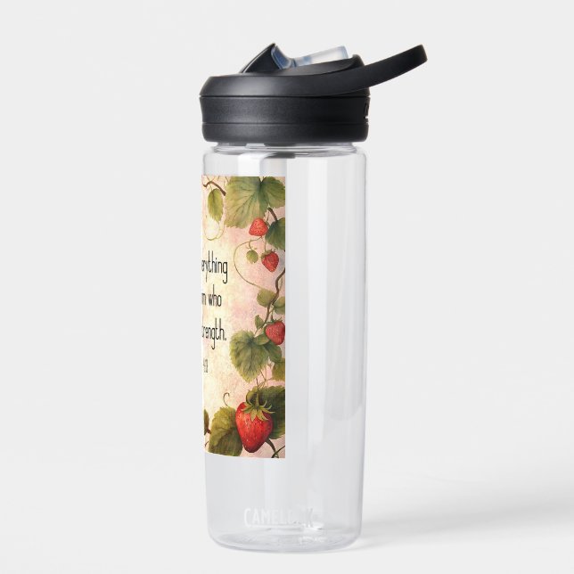 Philippinen 4:13 Bibelverse über zeitloses Design Trinkflasche (Links)