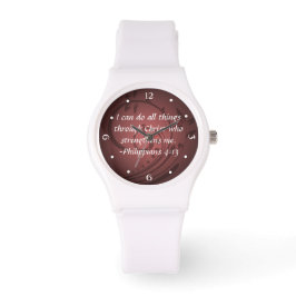 Philippinen 4:13 Christliches Bibelverse Armbanduhr
