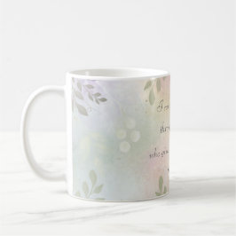 Philippinen 4:13 Ich kann alles tun rosa floral Kaffeetasse