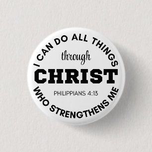 Philippinen 4:13 Ich kann alles tun, was Schrift Button