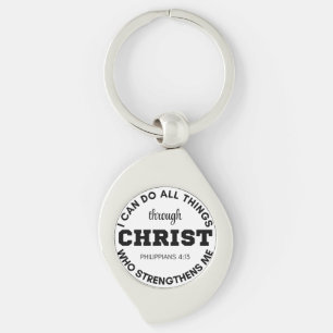 Philippinen 4:13 Ich kann alles tun, was Schrift Schlüsselanhänger
